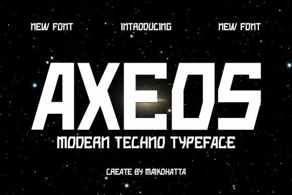 Axeos Typeface: A Futuristic Font for Business Branding