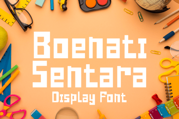 Boenati Sentara: A Display Font with Editorial Poise