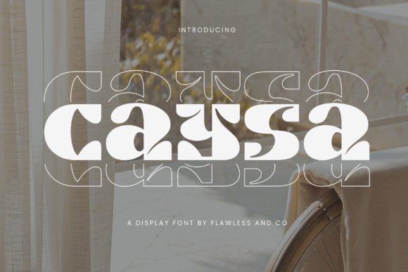 Caysa Display Font: Elegant Typography for Makers