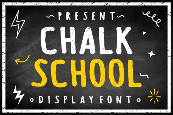 Chalk School Font: A Bold Display Typeface for Campaigns