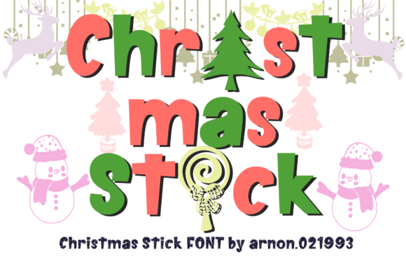 Christmas Stick: A Bold Playful Display Font for Web Design