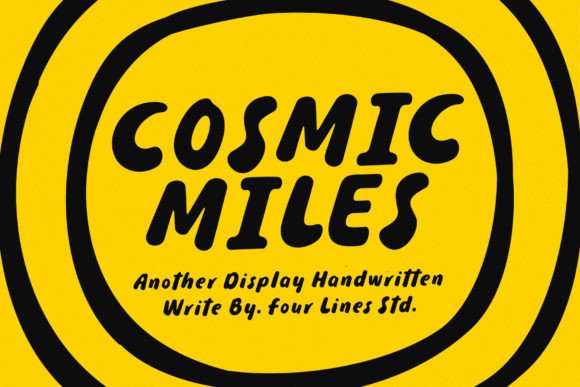 Cosmic Miles: A Handwritten Font That Elevates Brand Visuals