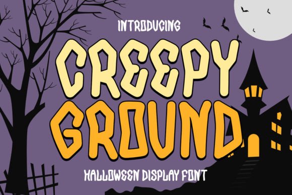 Creepy Ground Font for Playful Spooky Branding Projects
