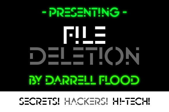 File Deletion: A Futuristic Display Font for Bold Branding