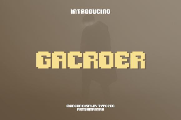 Gacroer: A Fresh Pixel Typeface for Modern Branding
