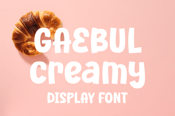 Gaebul Creamy: A Playful Display Font for Editorial Charm