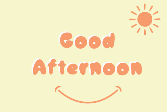 Good Afternoon Font: A Display Typeface for Relaxed Design
