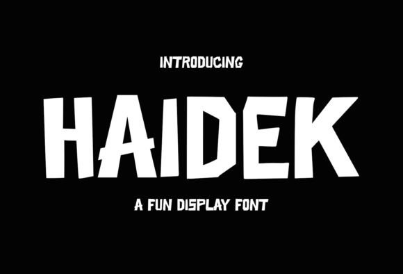 Haidek: A Modern Display Font for Bold Branding Projects