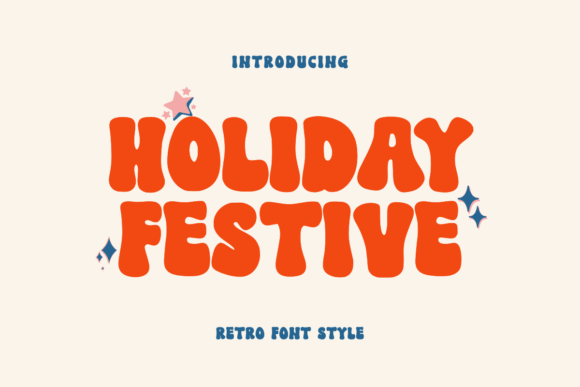 Holiday Festive Font: A Retro Display Typeface for Marketers