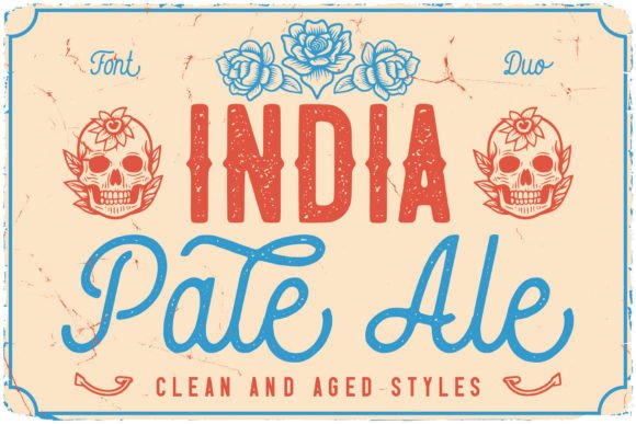 India Pale Ale Font: A Vintage Duo for Branding