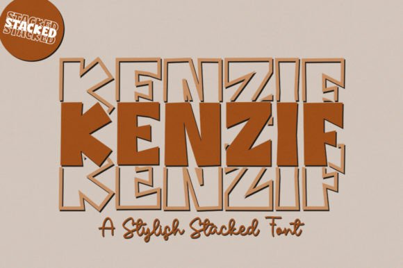 Kenzif: The Stacked Font for Striking Editorial Layouts