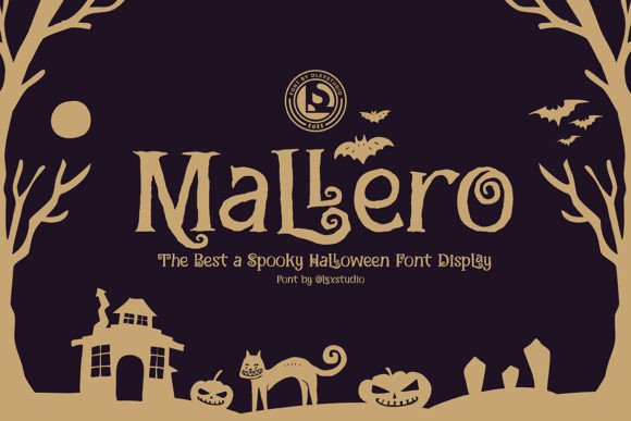 Mallero: A Halloween Display Font for Bold Campaign Visuals
