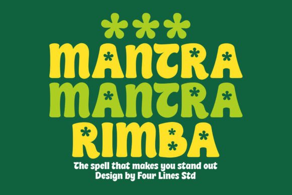 Mantra Rimba: A Display Font Blending Nature and Readability