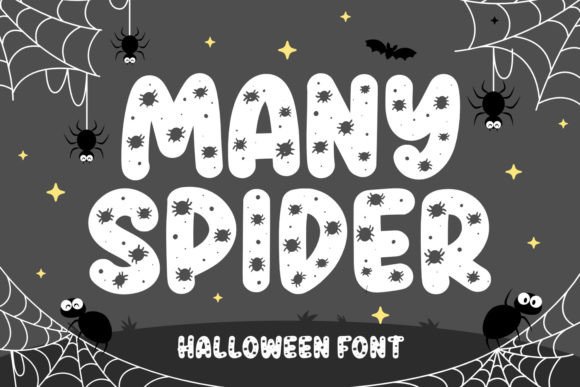 Many Spider: A Hand-Lettered Display Font with Eerie Charm