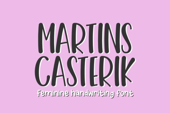 Martins Casterik: A Handwriting Font with Soulful Flourishes