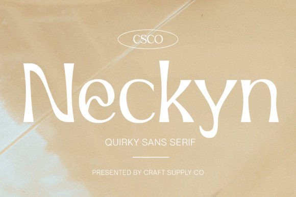 Neckyn: A Quirky Sans Serif Typeface for Publishers