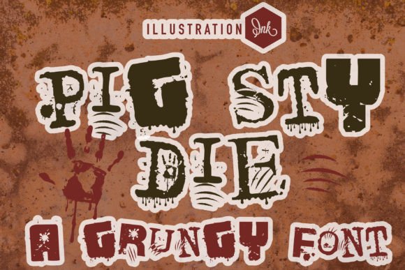 Pig Sty Die: A Whimsical Display Font for Editorial Design