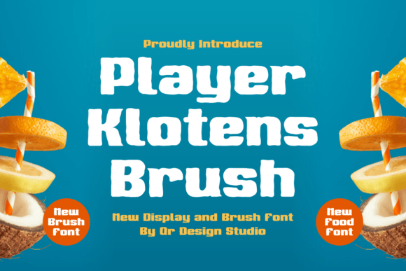 Player Klotens Brush: A Playful Display Typeface for Editorial Design
