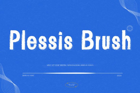 Plessis Brush: A Display Typeface for Lively Layouts