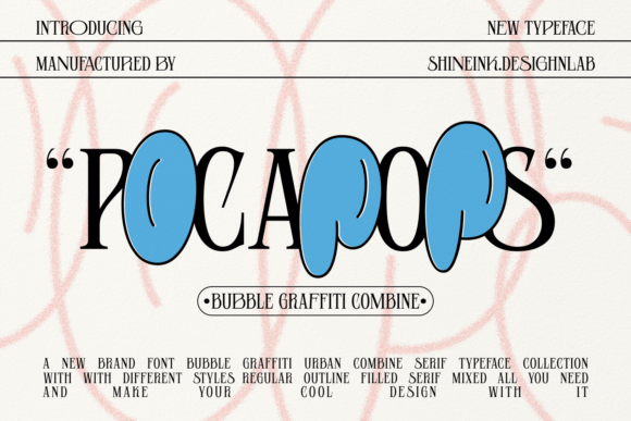 Pocapops: The Playful Graffiti Serif Font Crafters Love