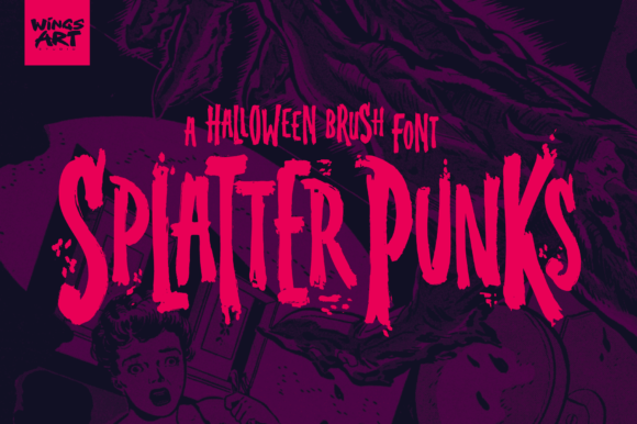 Splatterpunks: A Brush Font That Brings Horror Comics to Life