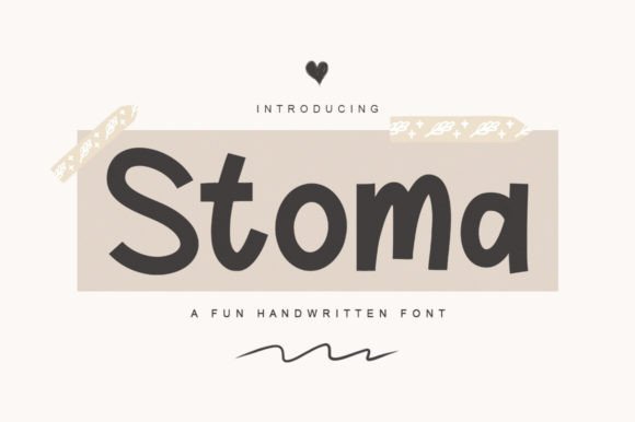 Stoma: A Handwriting Typeface That Adds Sweet Personality